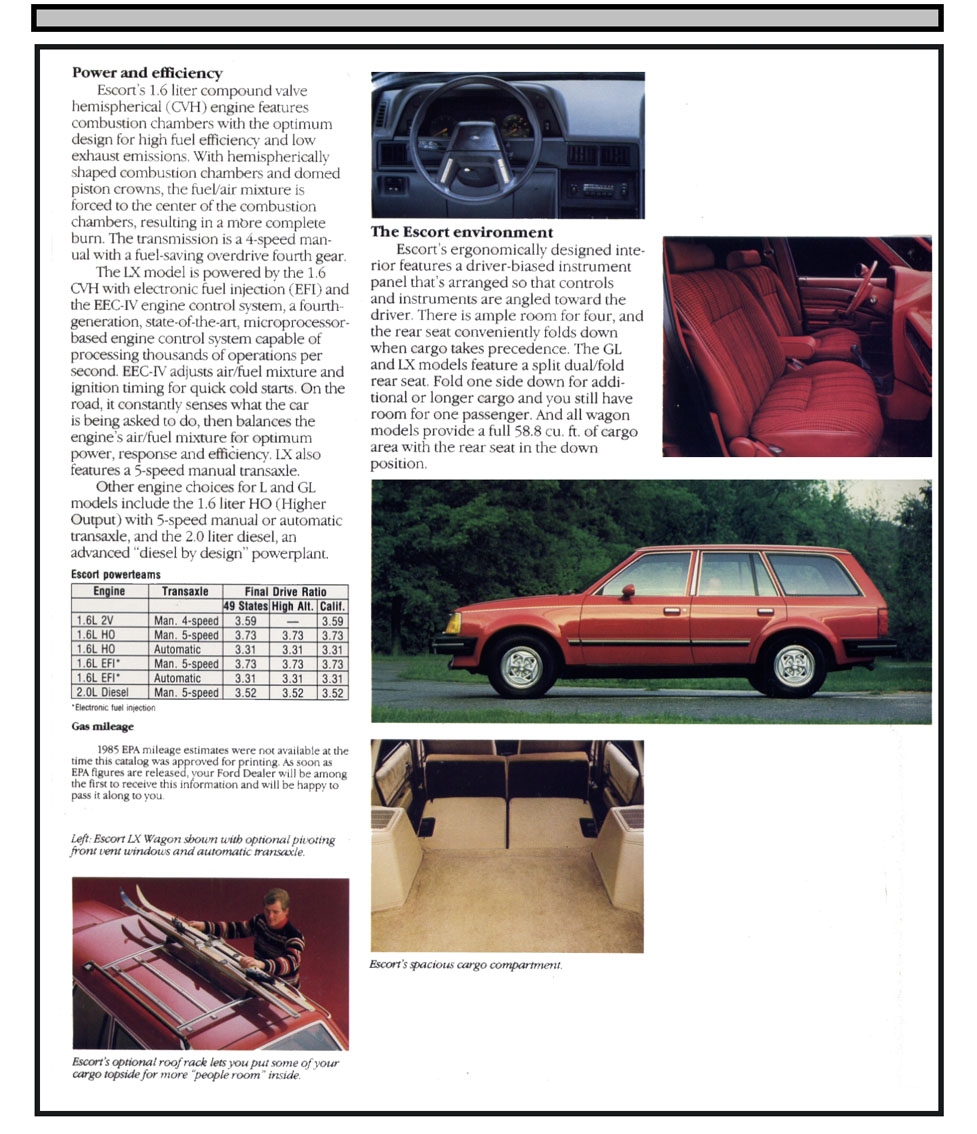 1985 Ford Wagons Brochure Page 4